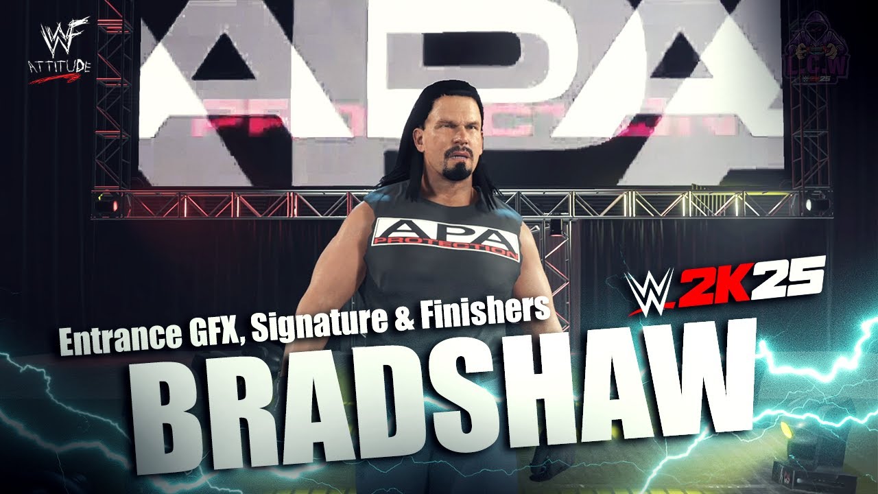 Bradshaw Entrance, Signature & Finishers I WWE2K25Mods