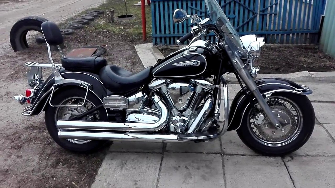 Yamaha XV1600 Road Star exhaust Hard Krome