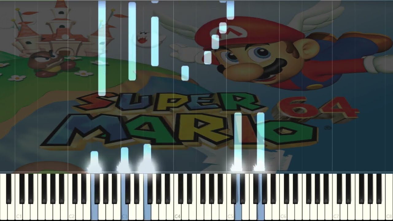 Super Mario 64 - Dire Dire Docks Piano Cover/Tutorial (Synthesia)