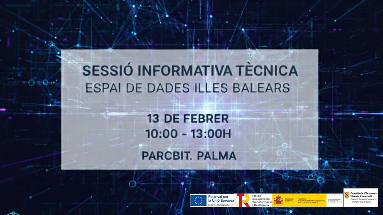 Sessió Informativa Tècnica Espai de Dades de les Illes Balears