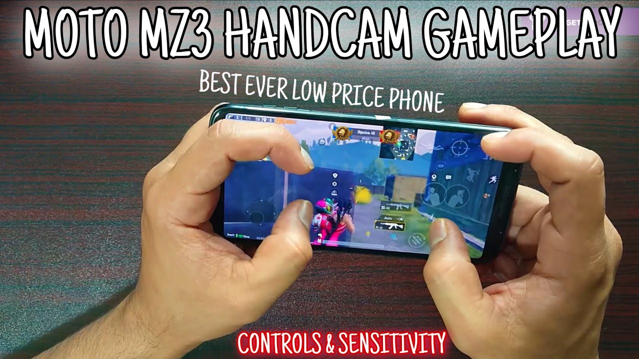 Moto MZ3 PUBG Handcam Gameplay | Controls & Sensitivity | Best Ever Low Price Mobile For Pubg | PUBG