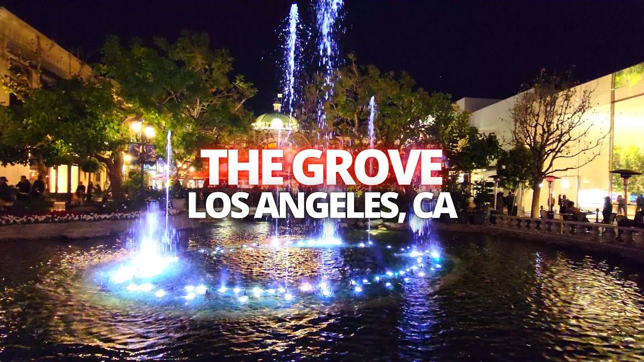 Exploring The Grove in Los Angeles, California USA Evening Walking Tour #thegrove #losangeles #la