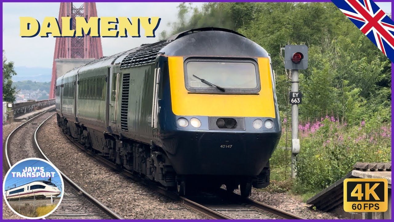 Trains at Dalmeny, Forth Rail Bridge | 🏴󠁧󠁢󠁳󠁣󠁴󠁿 Fife Circle Line (16/07/24)