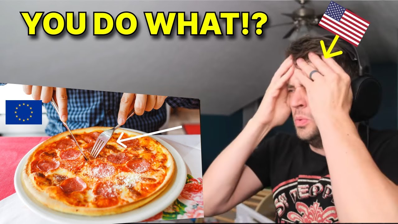 American reacts to European things that Americans find WEIRD