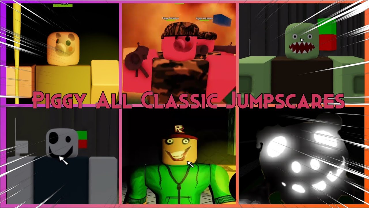 PIGGY CLASSIC (The PIGGY Household): All JUMPSCARES and DEATHS