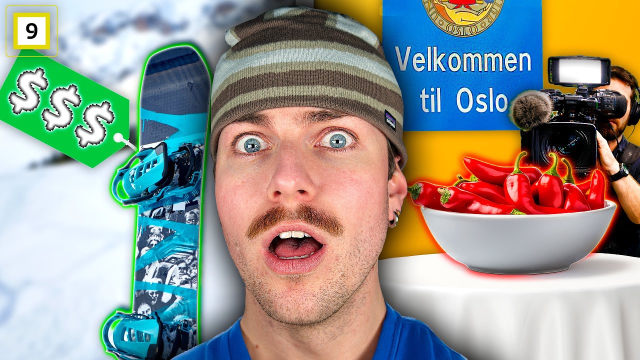 Knut Peder kjøper nytt Snowboard og spiser Oslos sterkeste mat!