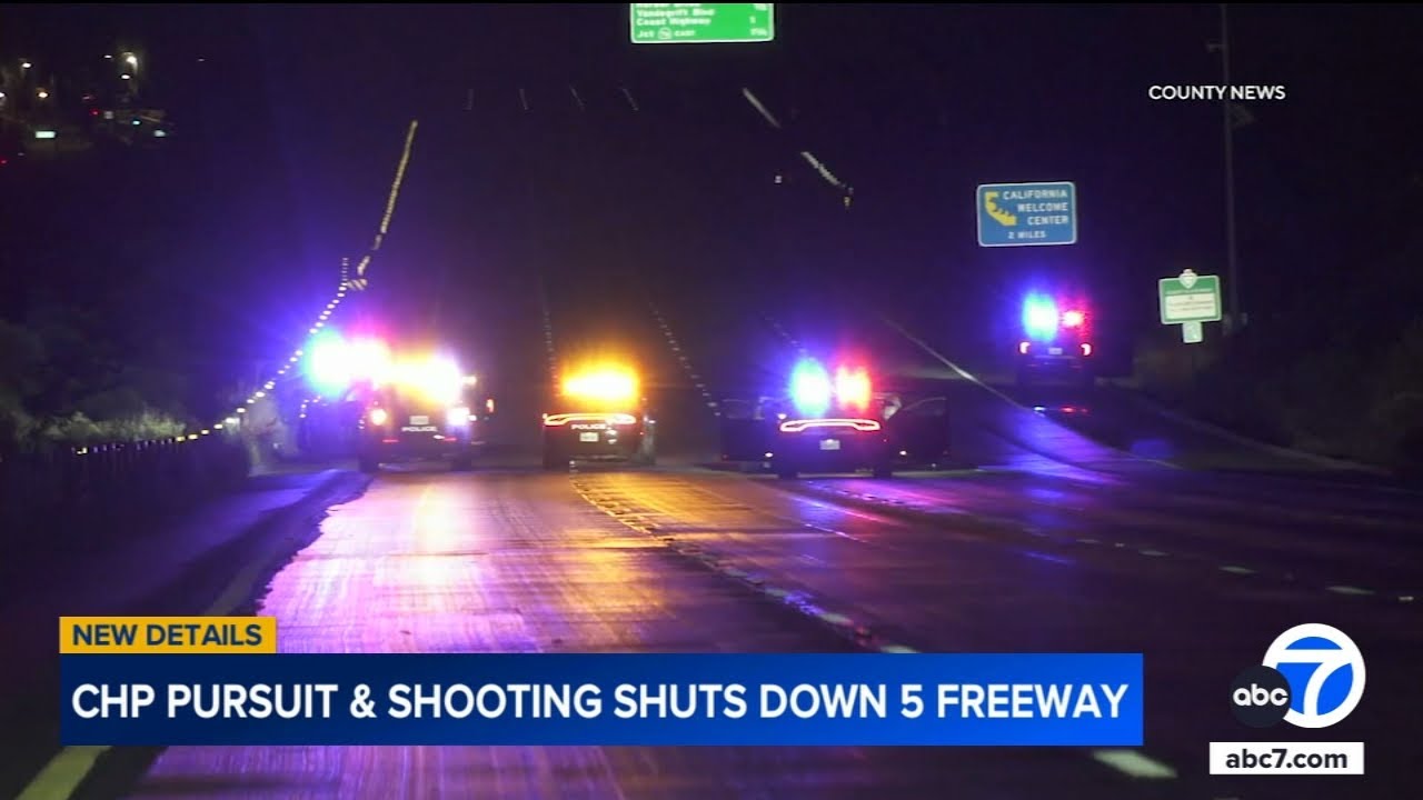 CHP pursuit and officer-involved shooting shuts down 5 Freeway in SoCal