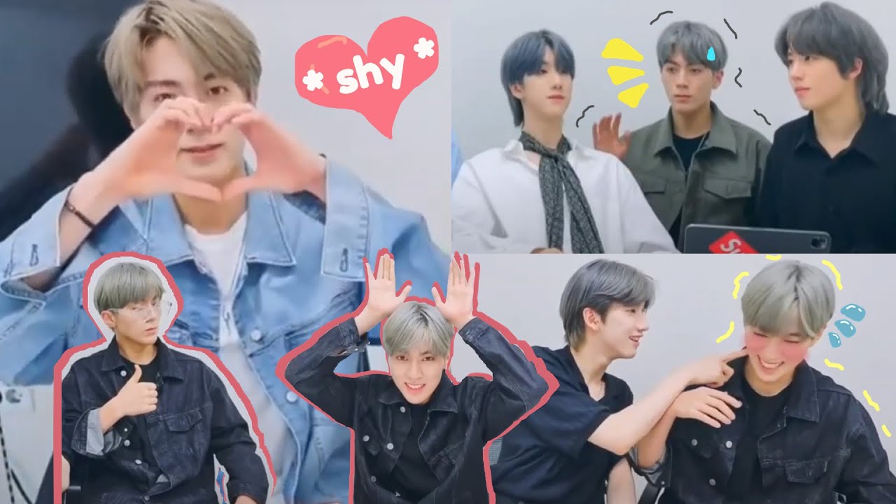 [JUSTB ] Sangwoo the shy maknae cute moments