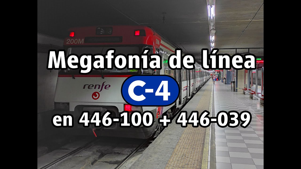 [MEGAFONÍAS] Megafonía de línea C-4 de Cercanías Madrid en UT 446.