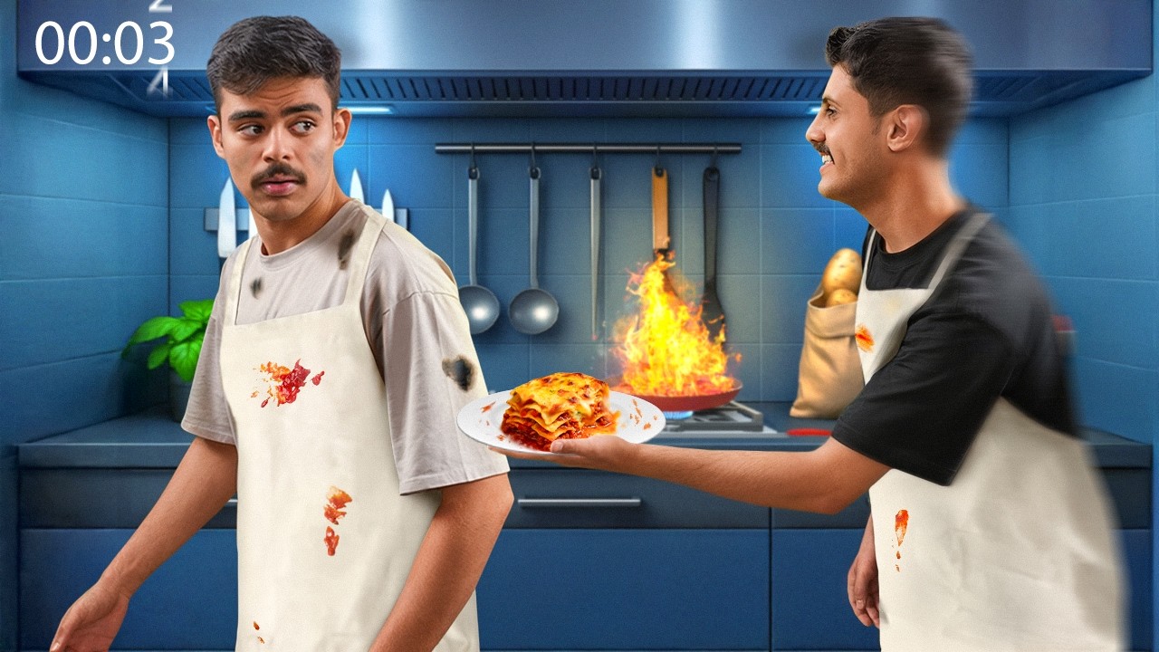 الطبخة المتتابعة 👨🏻‍🍳 كمل طبخة الي قبلك بدون ما تشوف 😂