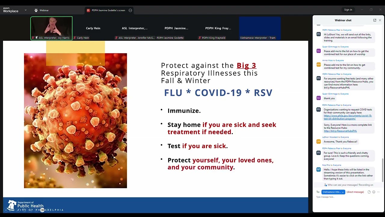 Respiratory Health Training: Vietnamese (Hội thảo Sức khỏe đường hô hấp) 10/28/25