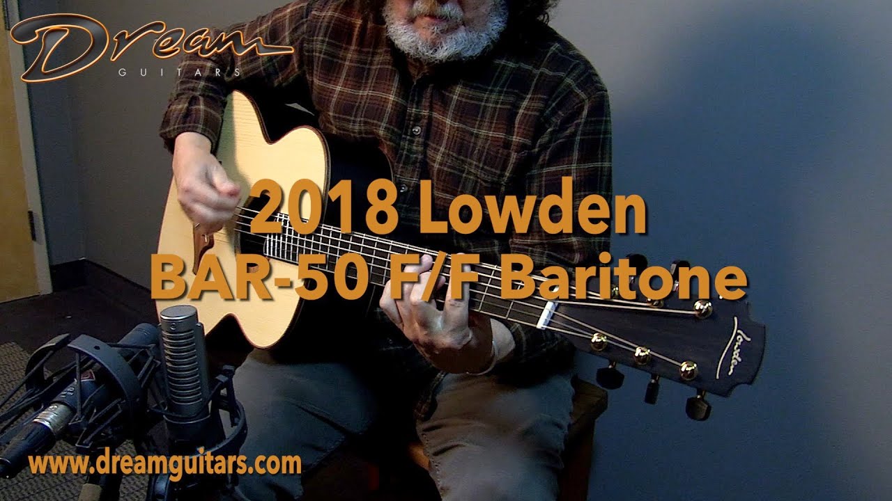 2018 Lowden BAR-50 F/F Baritone, African Blackwood & Adirondack Spruce