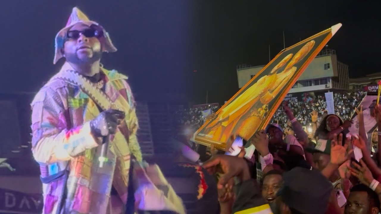 SEE HOW DAVIDO KILL THE SHOW AT HIS 5IVE TOUR CONCERT IN IBADAN CITY WITH HIS ENERGETIC PERFORMANCE 