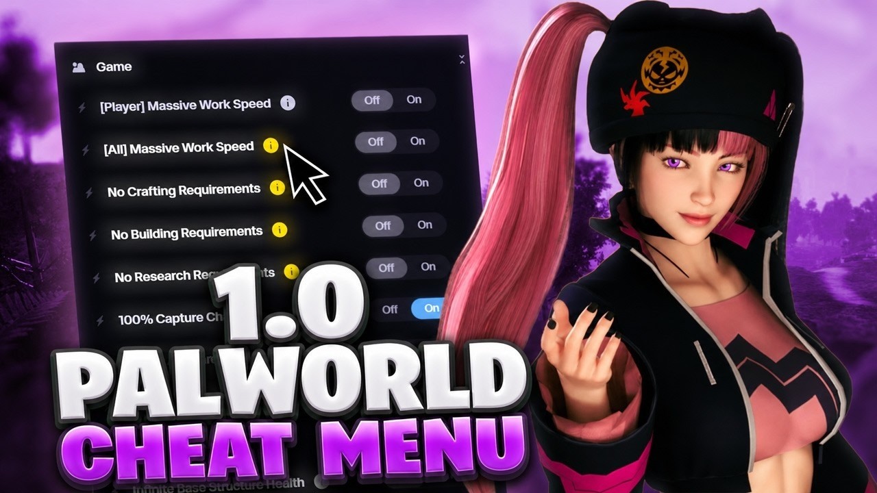 Palworld 1.0 + Online 2026 Hack Free 🌌 Cheat Mod Menu 🌌 Server Trainer Download