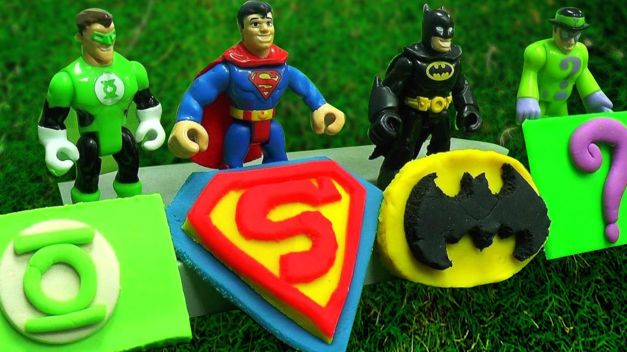 Play Doh | SuperMan Batman The Avenger Logos Of Superheroes | CDS Kids Tv