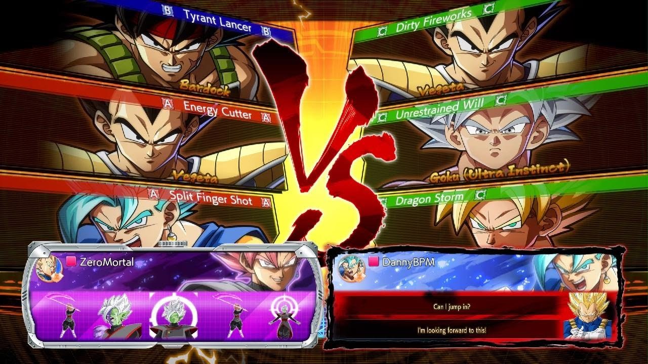 DRAGON BALL FighterZ vegito 1v3