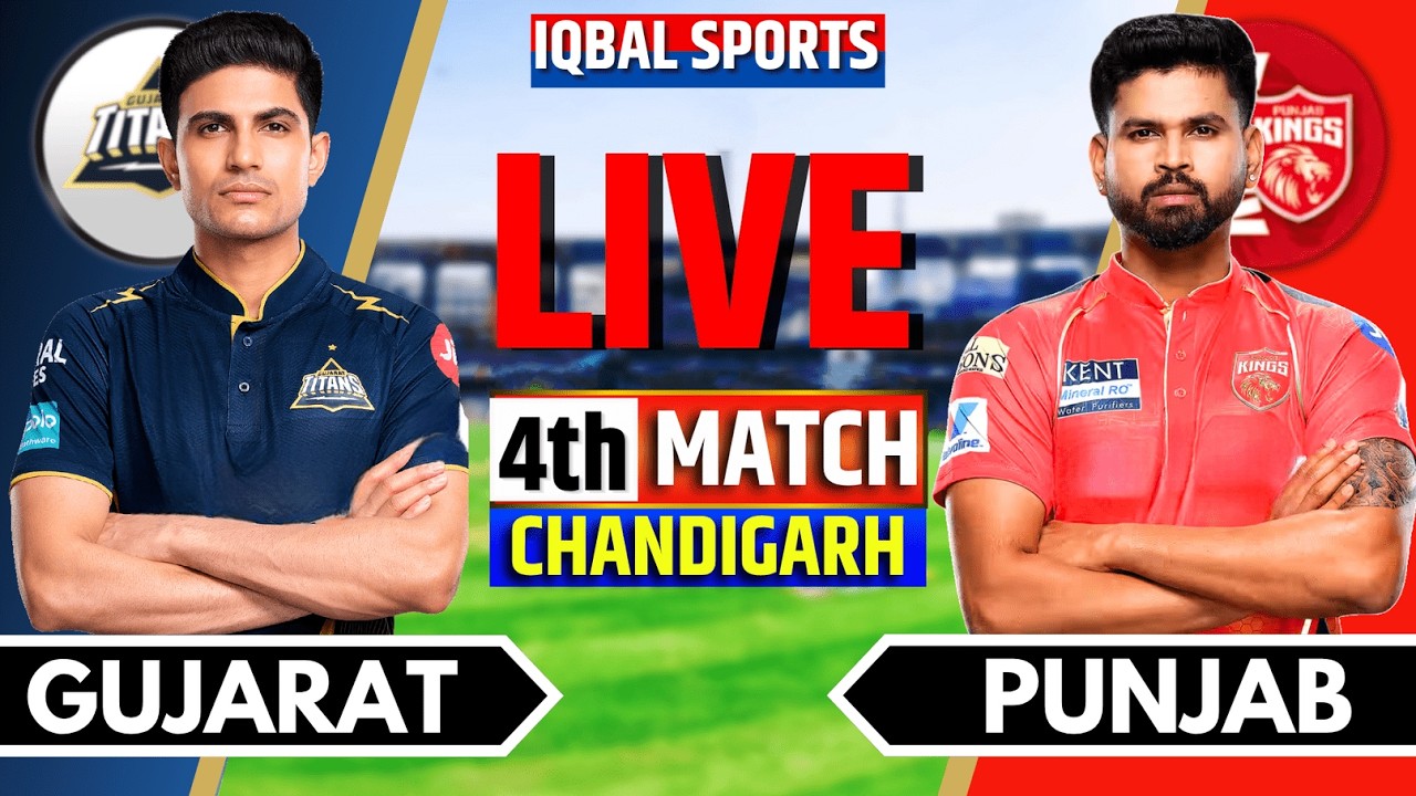 LIVE: PBKS vs GT, IPL 2026 4th Match Live Score | Punjab vs Gujarat Live | Live Cricket Match Today