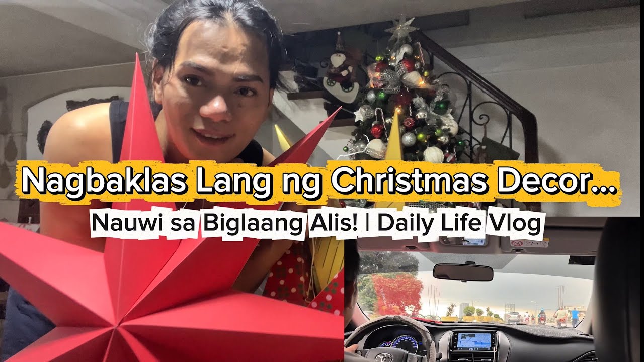 Nagbaklas Lang ng Christmas Decor… Nauwi sa Biglaang Alis! | Daily Life Vlog