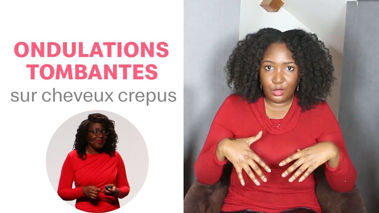 Ondulations tombantes sur cheveux crépus