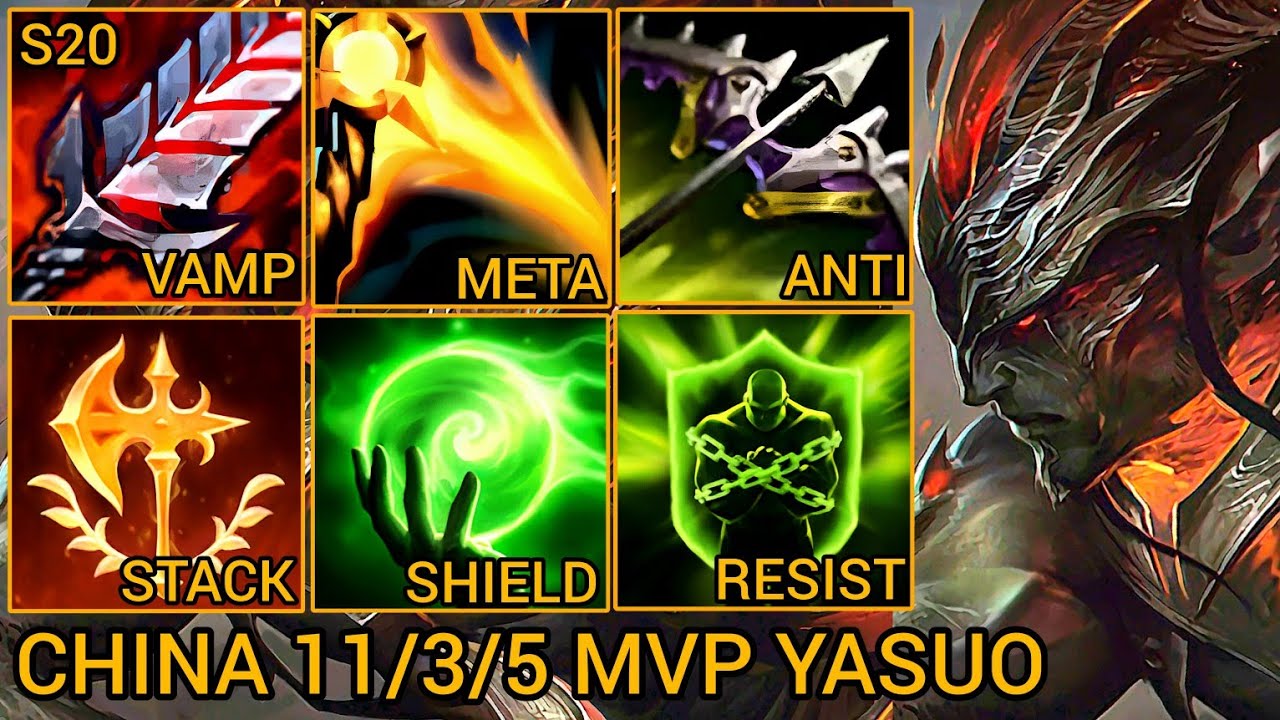 No Mage, Mid YASUO Challenger In The Best Carry Mode - China Wild Rift New Build & Runes By Tiarty