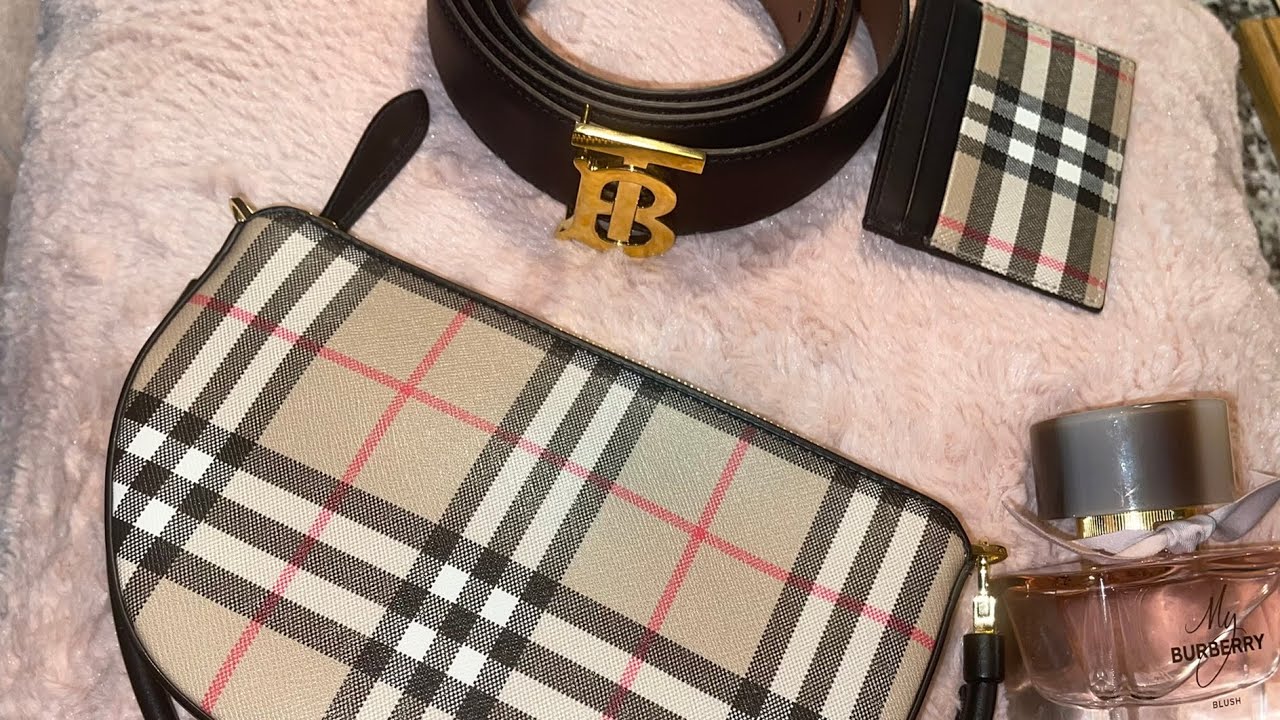 NEW Burberry BELT & Card Case- Unboxing