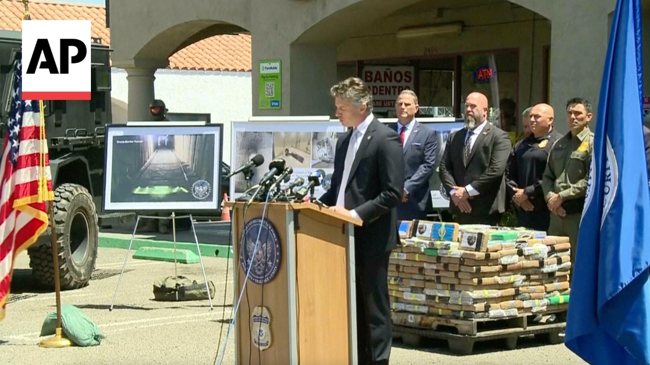 Investigators discover a suspected drug tunnel between Mexico and US