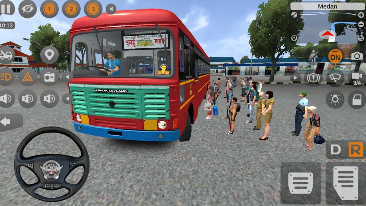Ultimate  Bus Experience in Bus Simulator Indonesia!  Ashok Leyland Bus Mod with High Graphics 