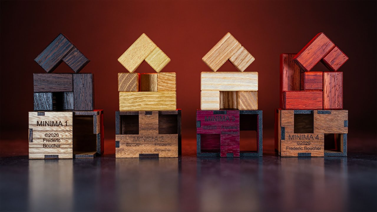 4 Wooden Puzzles &ndash; Simple Look, Brutal Challenge!
