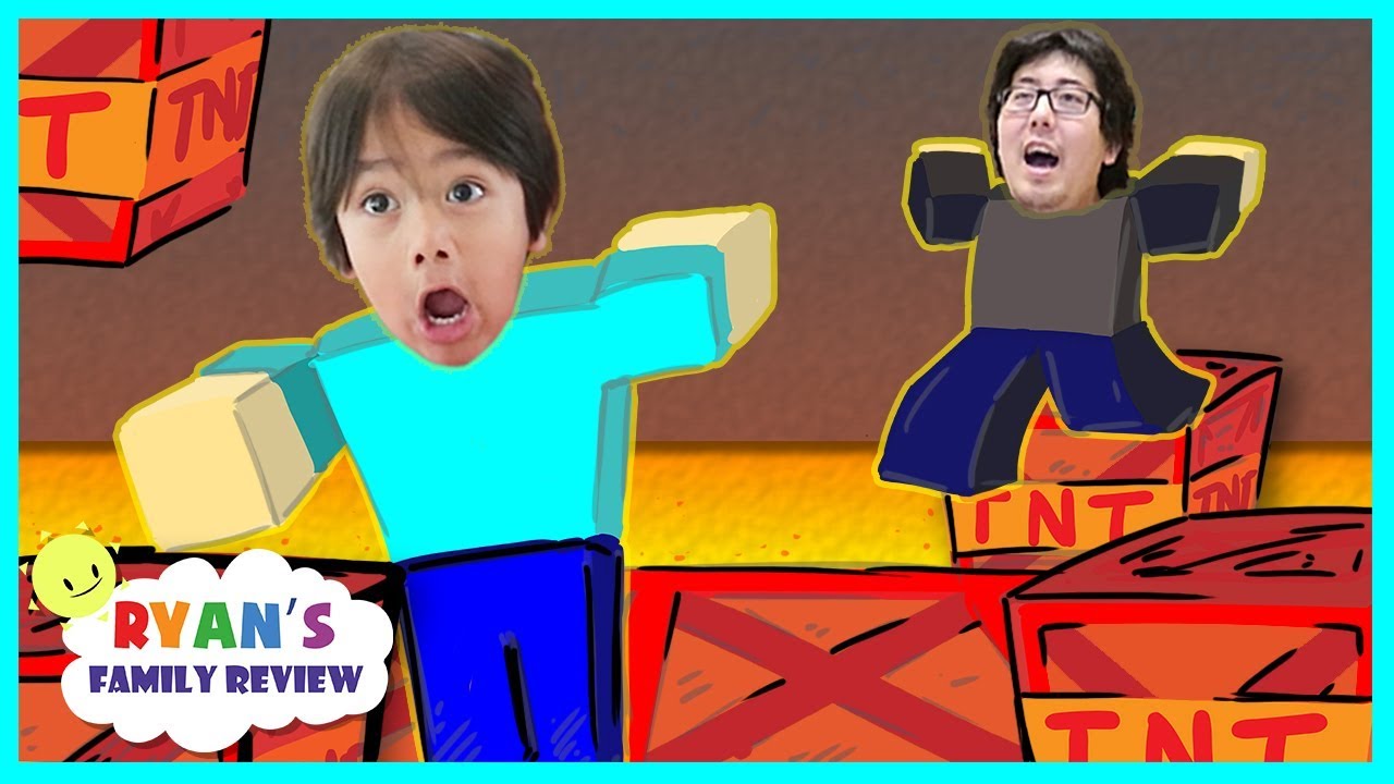 ROBLOX TNT Rush The Floor is Lava! Let's Play with Ryan's Family Review!