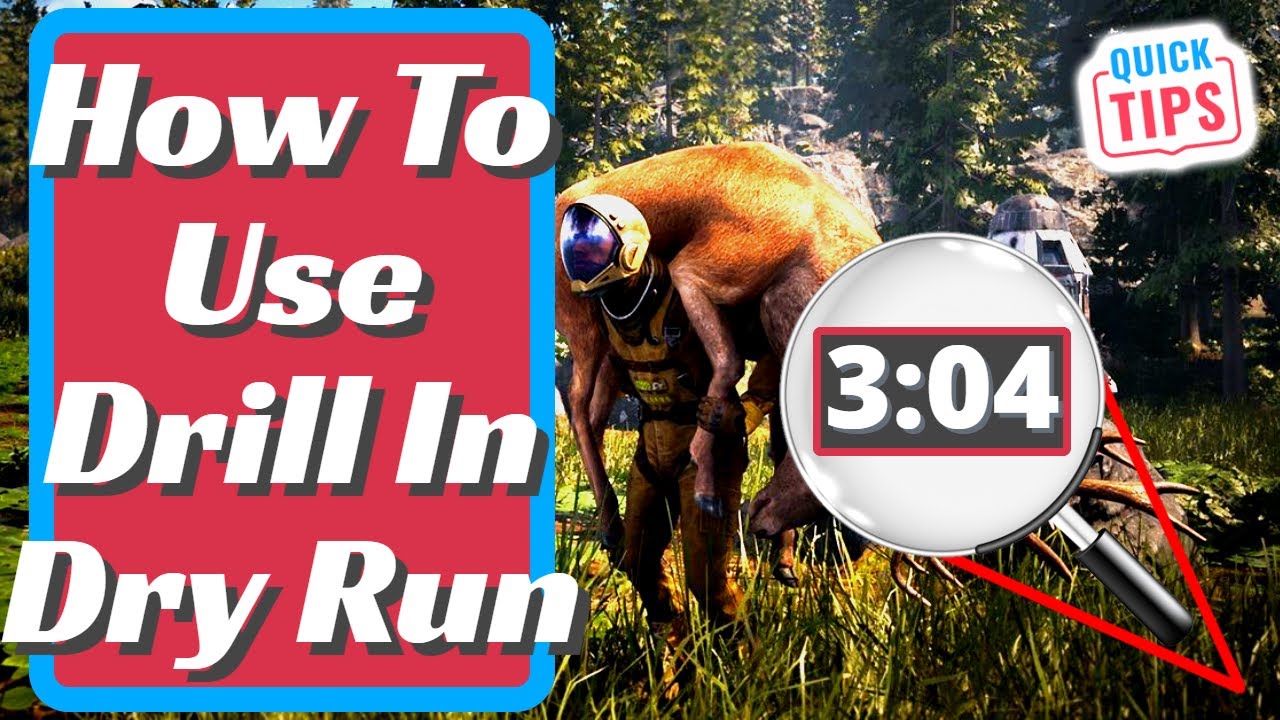 Icarus - How To Use Drill In Dry Run