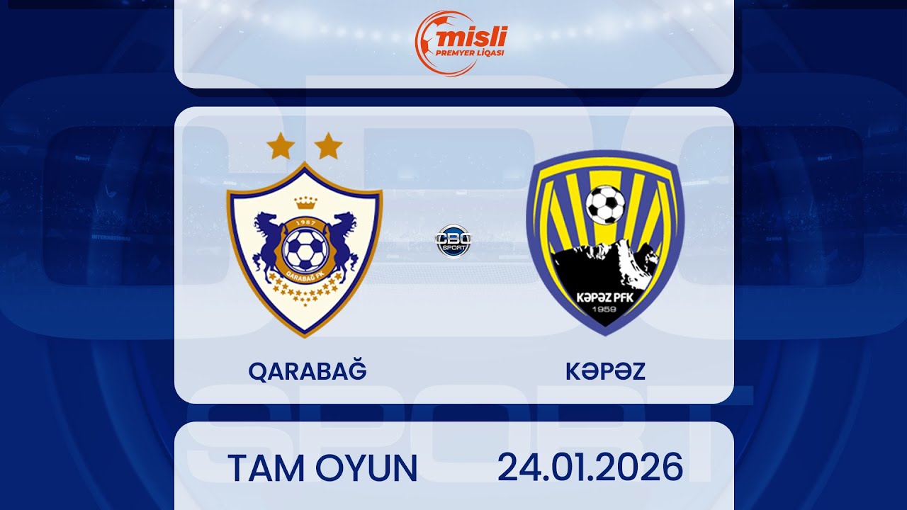 Qarabağ – Kəpəz |  Misli Premyer Liqası, 17-ci tur | TAM OYUN