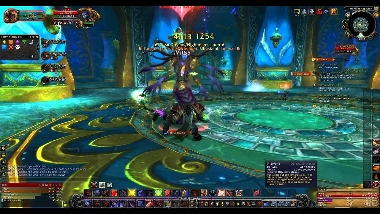 Throne Of The Tides - Tauren Protection Warrior (Tank POV)