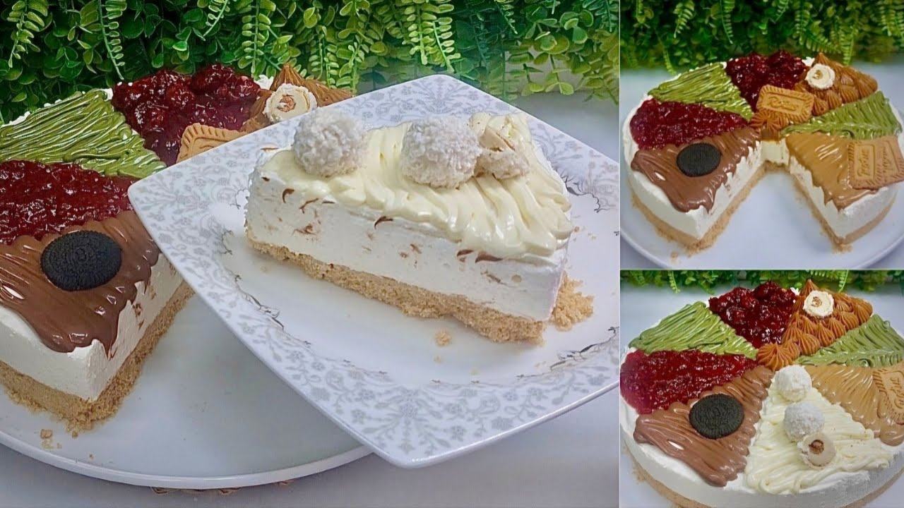 احلي من تورتة واطعم من جاتوه 🍰اطلب والذ تشيز كيك بارد بطريقة سهلة وسريعة بدون فرن بدون بيض تحفه 🍰👍