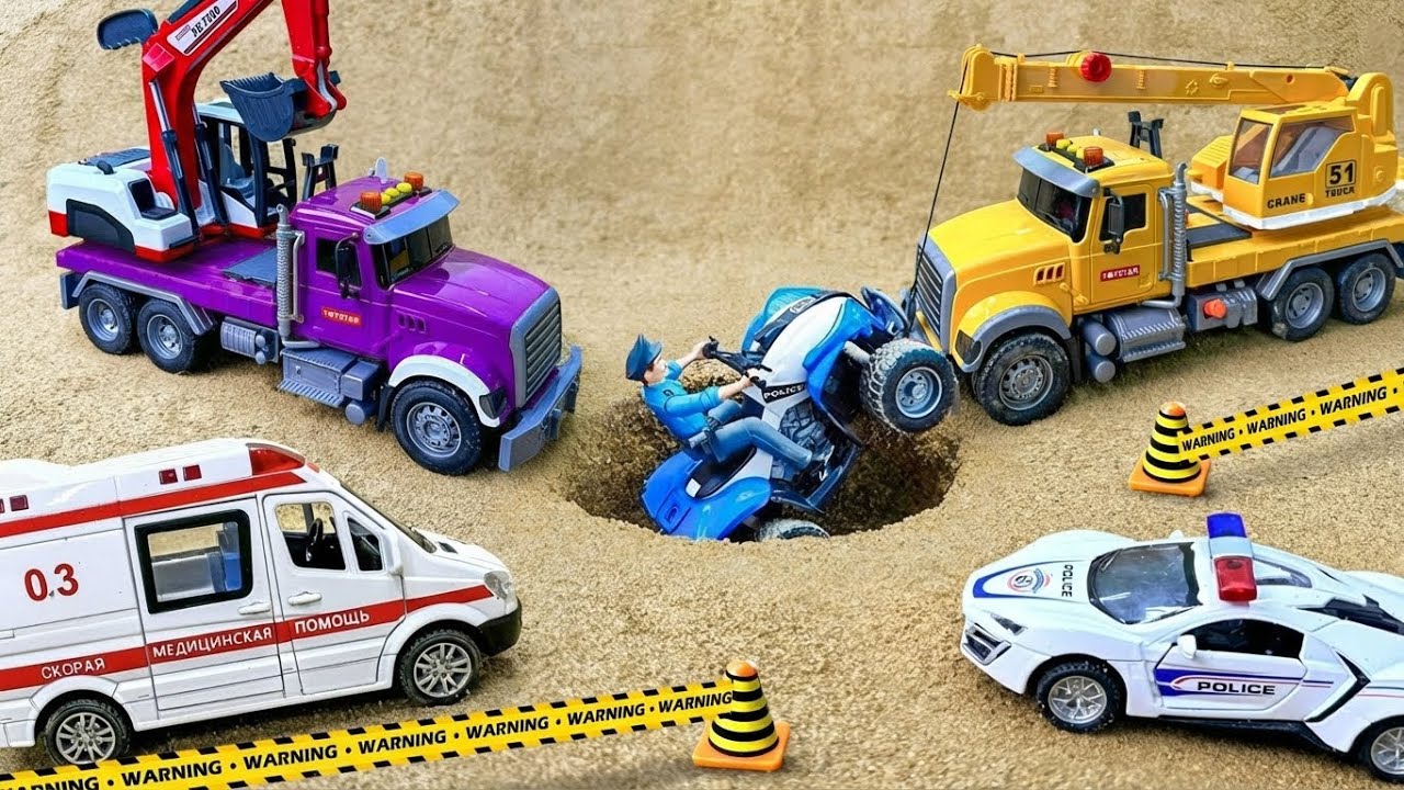 DIY Mini Tractor, Concrete Mixer & Road Roller Build Concrete Road | Science Project | @chinhchinh