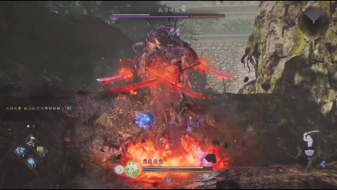 仁王３_血刀修羅.輕鬆打...腦殘打法.Easy method to kill loodedge Demon NIOH 3。#仁王３ #血刀修羅 #loodedge Demon #NIOH 3。#