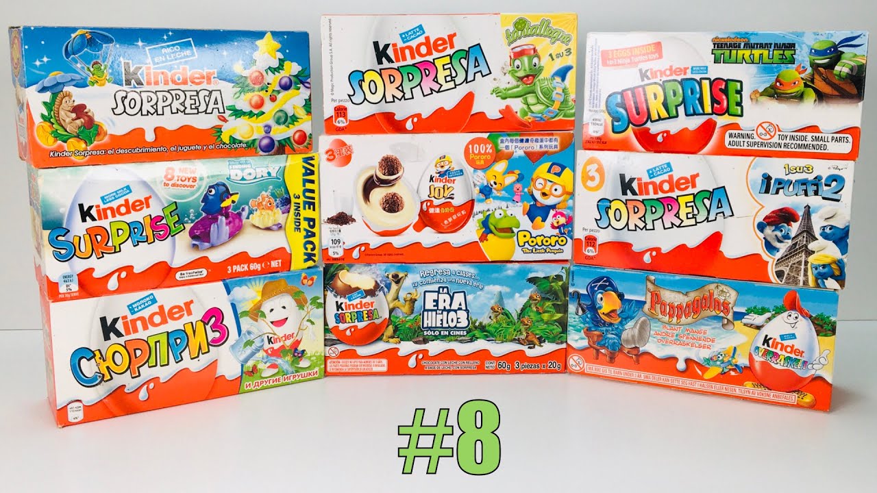 OLD Kinder Surprise Unboxing #8. Распаковка Старых Киндер Сюрпризов. Выпуск 8. Alte Ü-Ei Unboxing 8