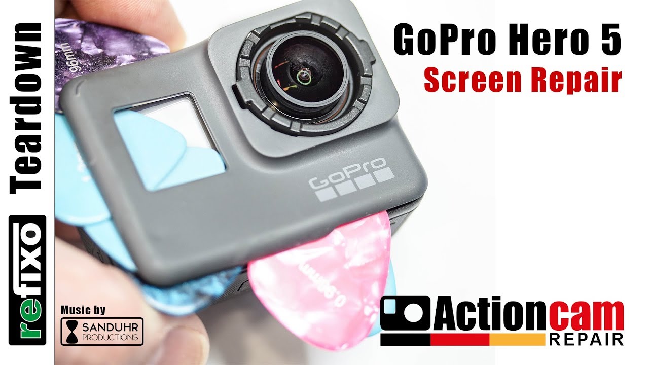 GoPro Hero 5 Black Touchscreen Display Repair Replacement Reparatur Teardown disassemble