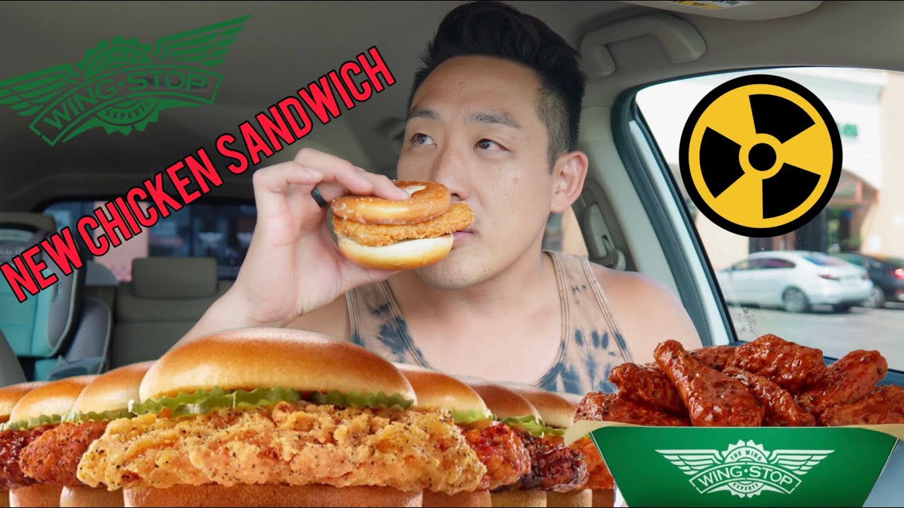 WingStop's NEW CHICKEN SANDWICH! Plus some ATOMIC WINGS