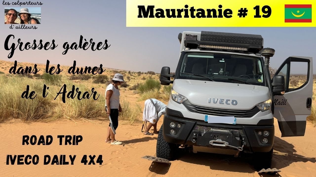 #mauritanie#desert #roadtrip #offroad :Grosses galères dans les Dunes de l'Adrar #ivecodaily4x4
