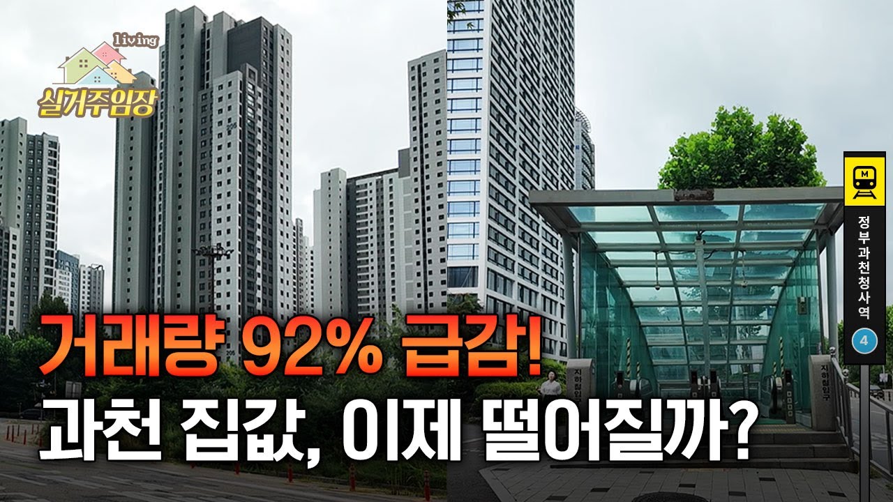 수도권 거래량 감소율 1위, 92% 급감한 과천 | 📍실거주 임장 | 규제 이후 집값 조정 속, 그래도 과천이 강한 진짜 이유와 전망