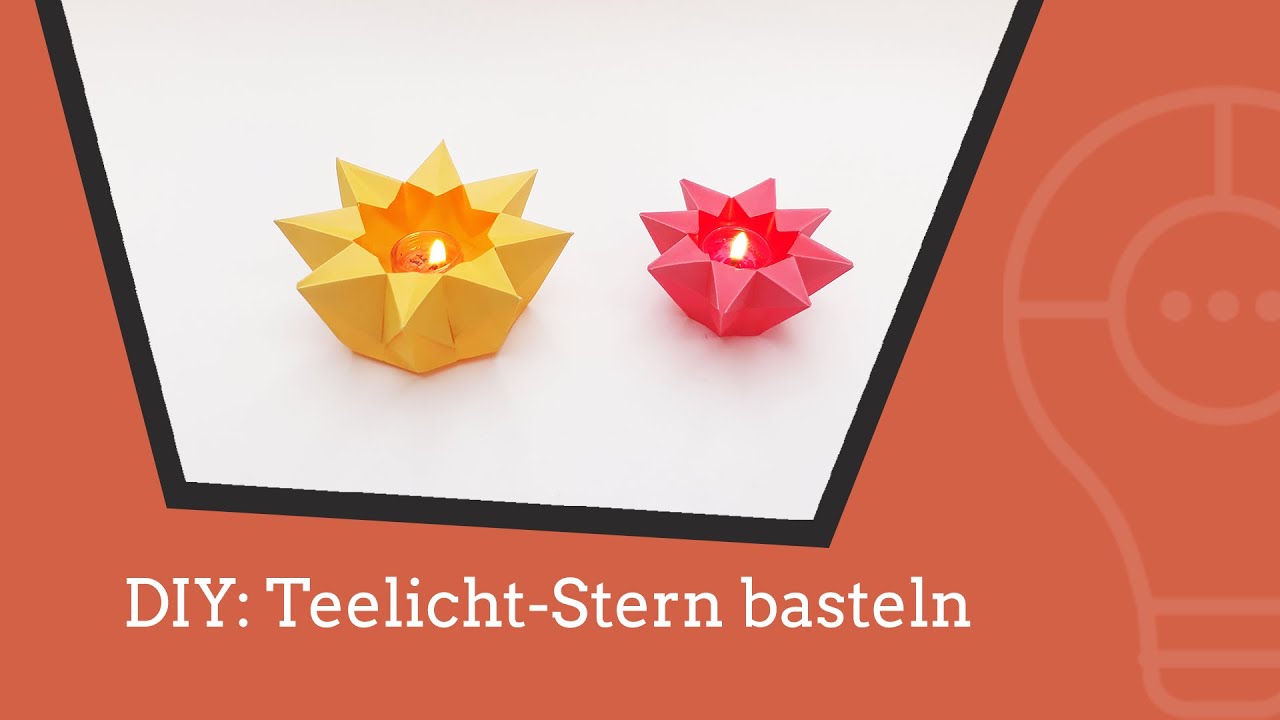 DIY: einen Teelicht-Stern basteln