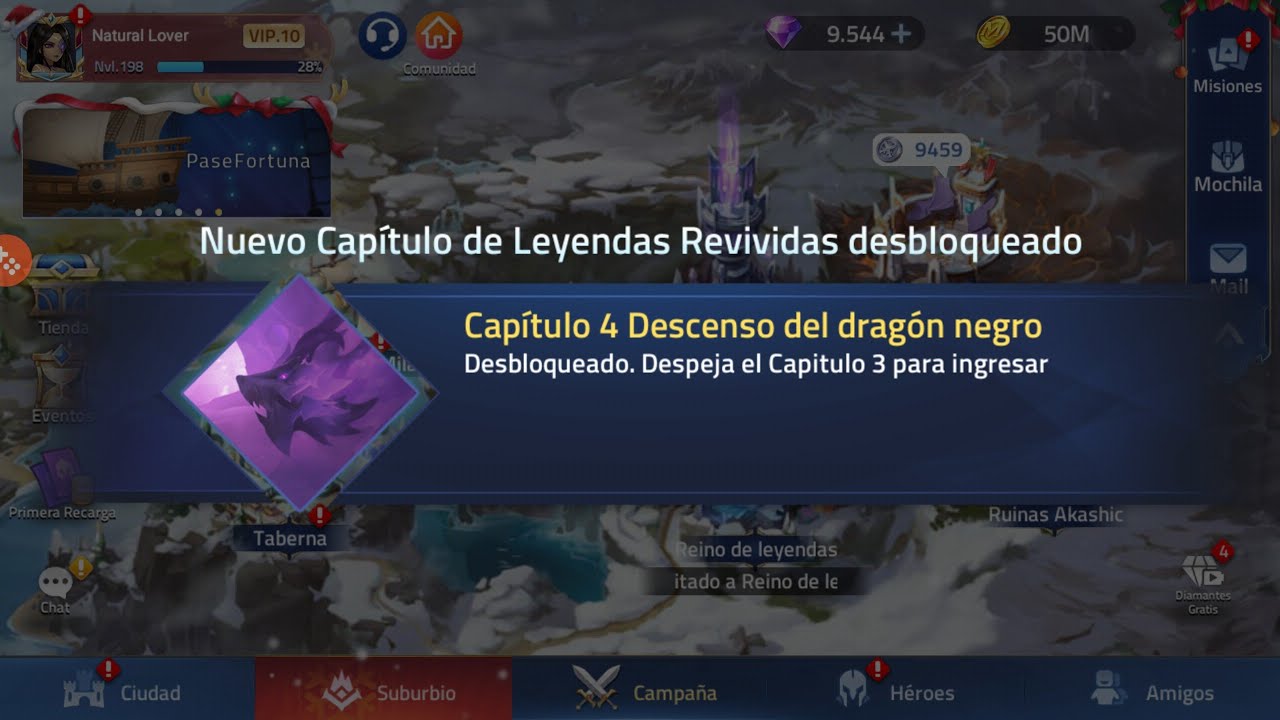 LEYENDAS REVIVIDAS (CAPÍTULO 4) - DESCENSO DEL DRAGÓN NEGRO