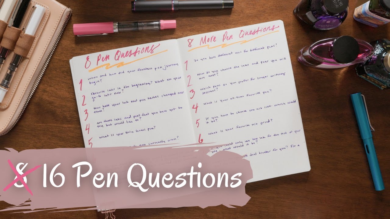 My Fountain Pen Journey | #8PenQuestions + #8MOREPenQuestions2025