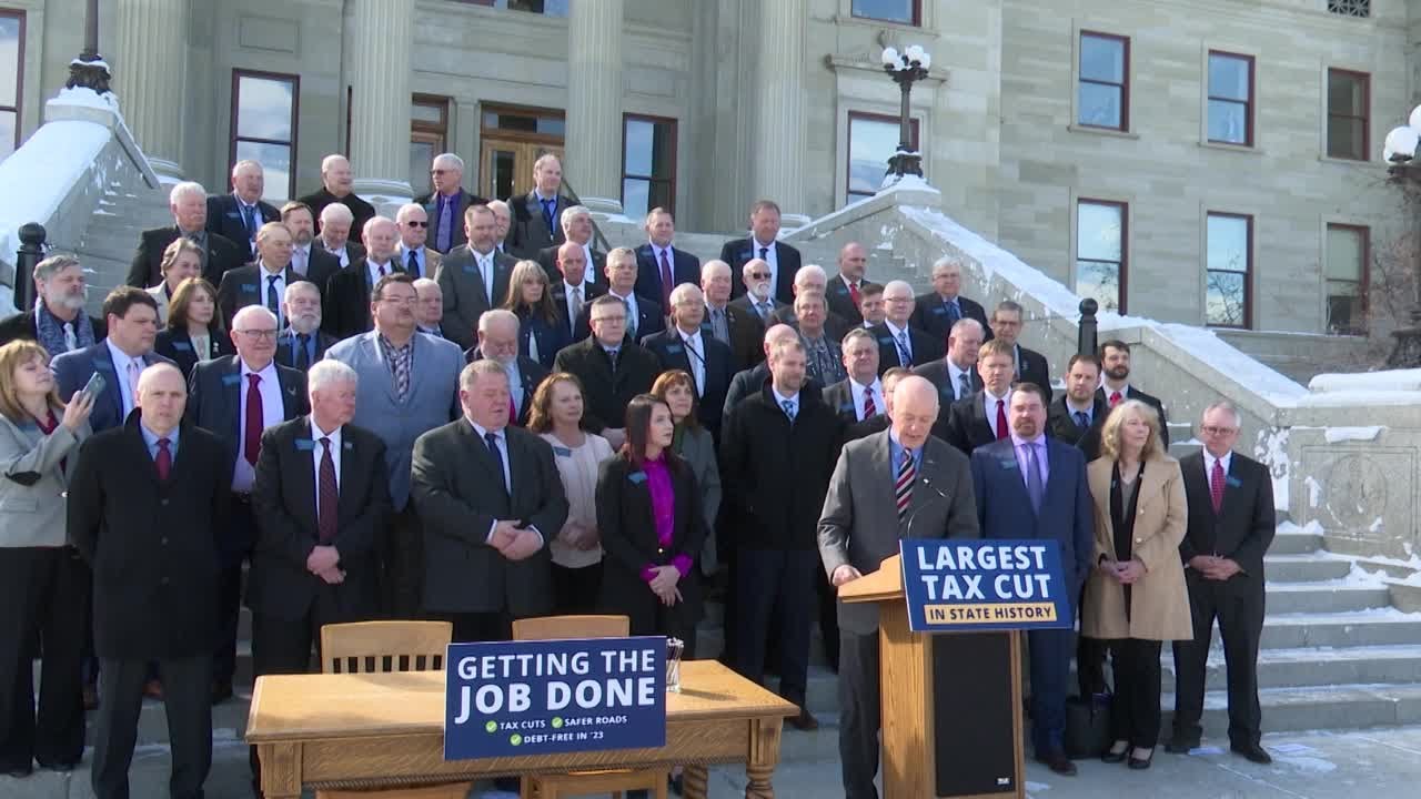 Gov. Gianforte signs package of tax rebate, budget bills
