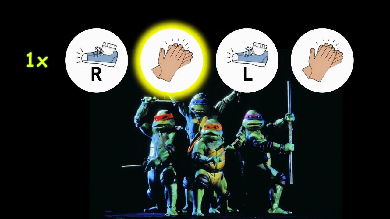 Turtle Power (Intermediate) Body Percussion Play Along