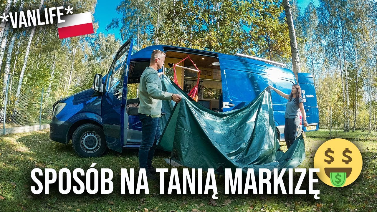 Najtańsza markiza do kampera - montaż | Van life Polska #58