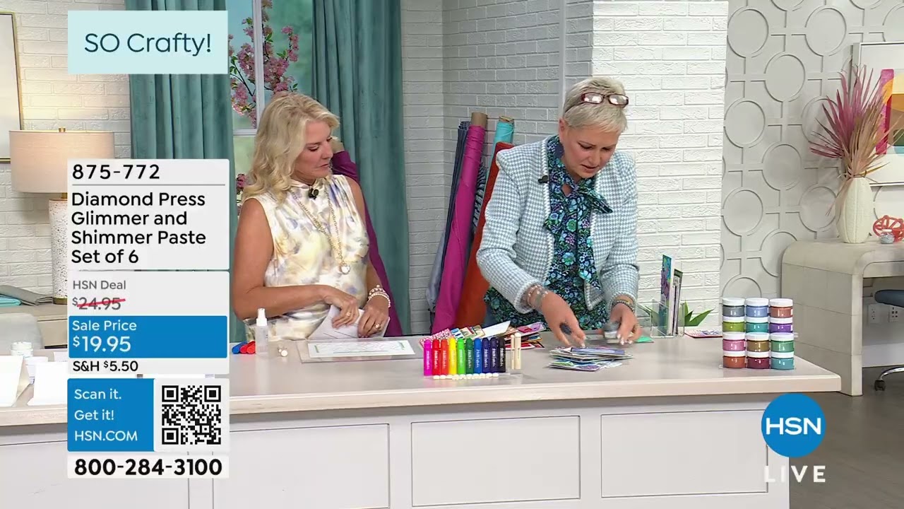 Diamond Press Glimmer and Shimmer Paste Set of 6