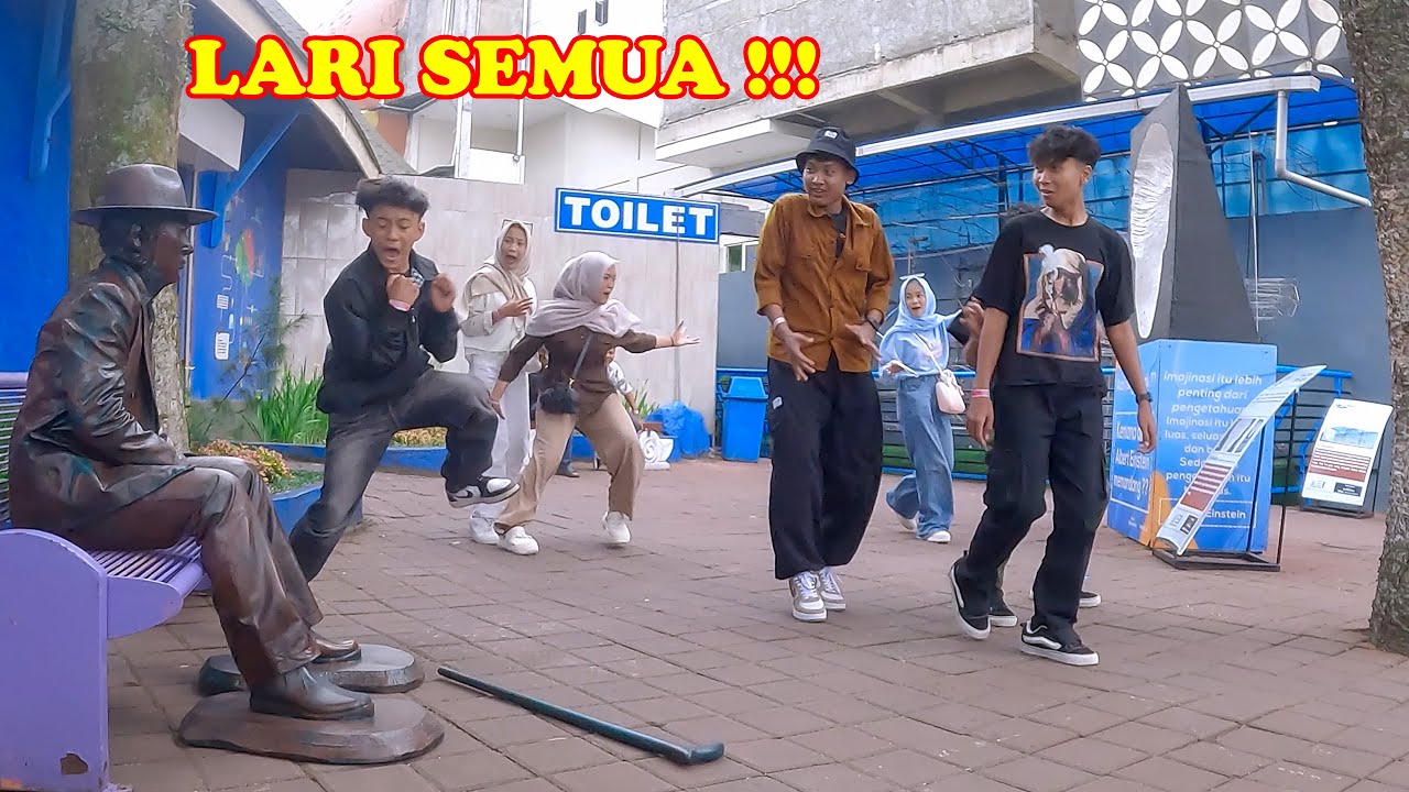 Reaksi Paling Lucu di Jatim Park 1, Living Statue Prank, Human Statue Prank