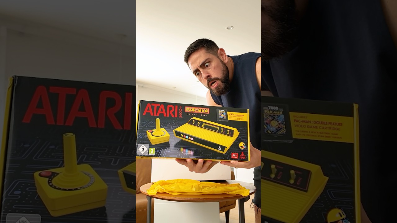 Unboxing Atari 2600+ Console Pac-Man Edition #pacman #atari #retro #ad