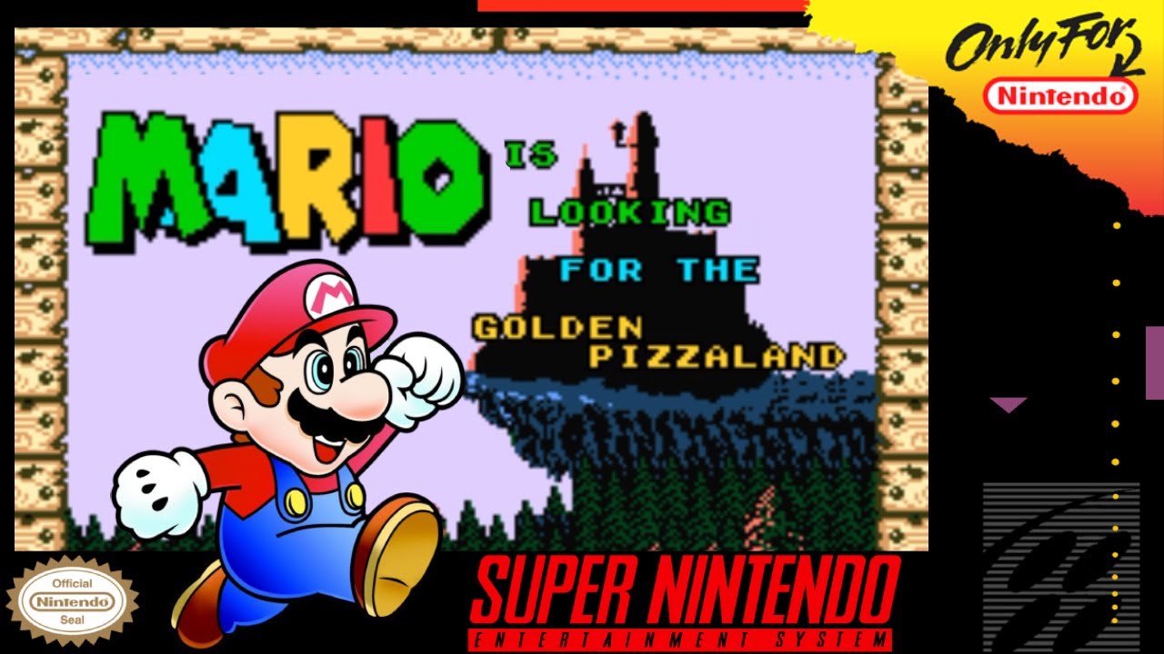 Mario is looking for the Golden Pizzaland - Hack of SMW [SNES]